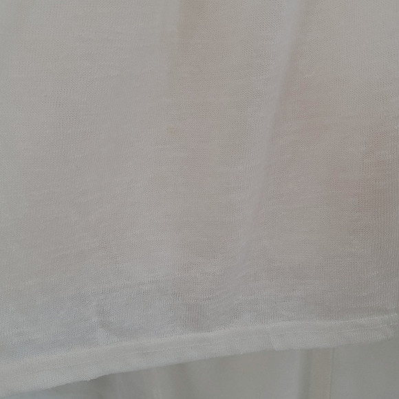 Ryu Top Small‎ Cream Lace Knit Sleeveless Tank Boho Peasant Flowy Hi Low Hem Y2K - Picture 10 of 10